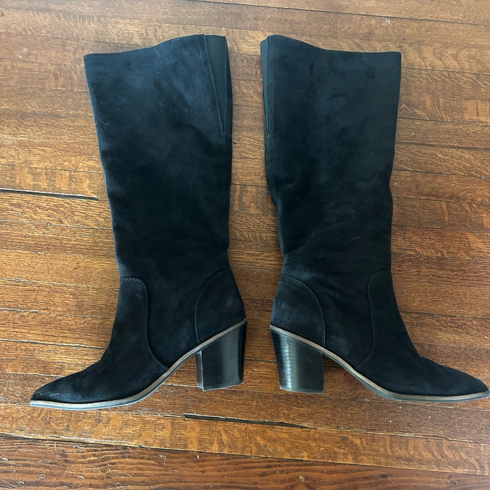 Cole Haan wide calf suede boots